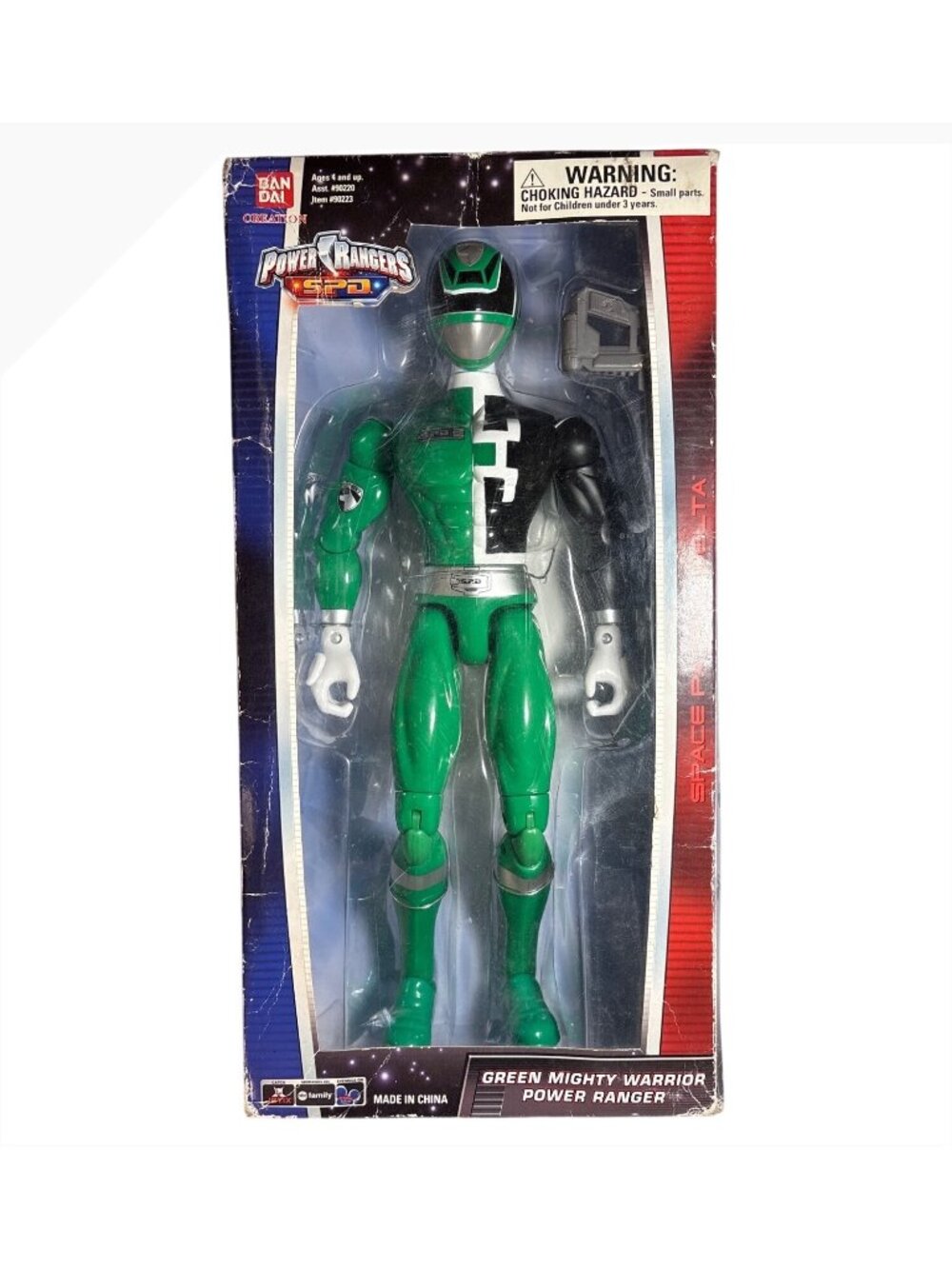 Mighty Warrior Power Rangers 2005 Green Figure 12″